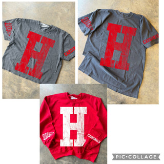 YPIP Women's Tops Hermleigh Cardinals Varsity Spirit Top