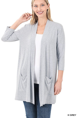 Zenana Women's Cardigans Comfy Pocket Cardigan
