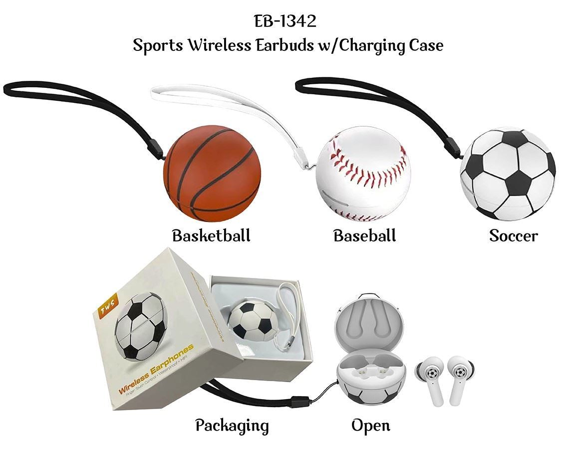 Sports Wireless Earbuds w/charging case