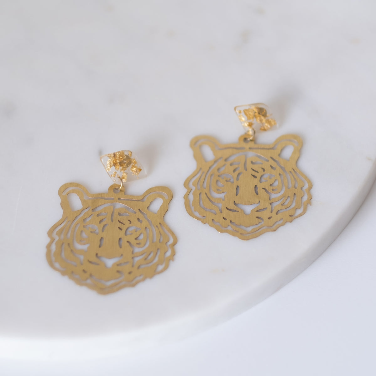 Tiger Gold Earrings