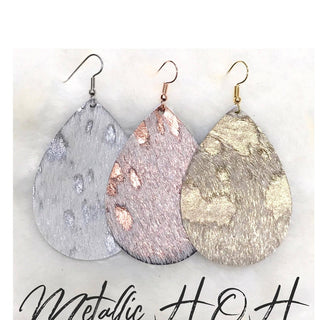 Hair On Hide Earrings