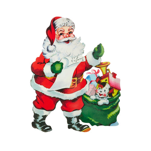 24" Santa with list cut out