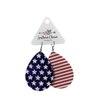 Stars & Stripes Earrings Curved 