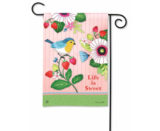 Life is Sweet Garden Flag