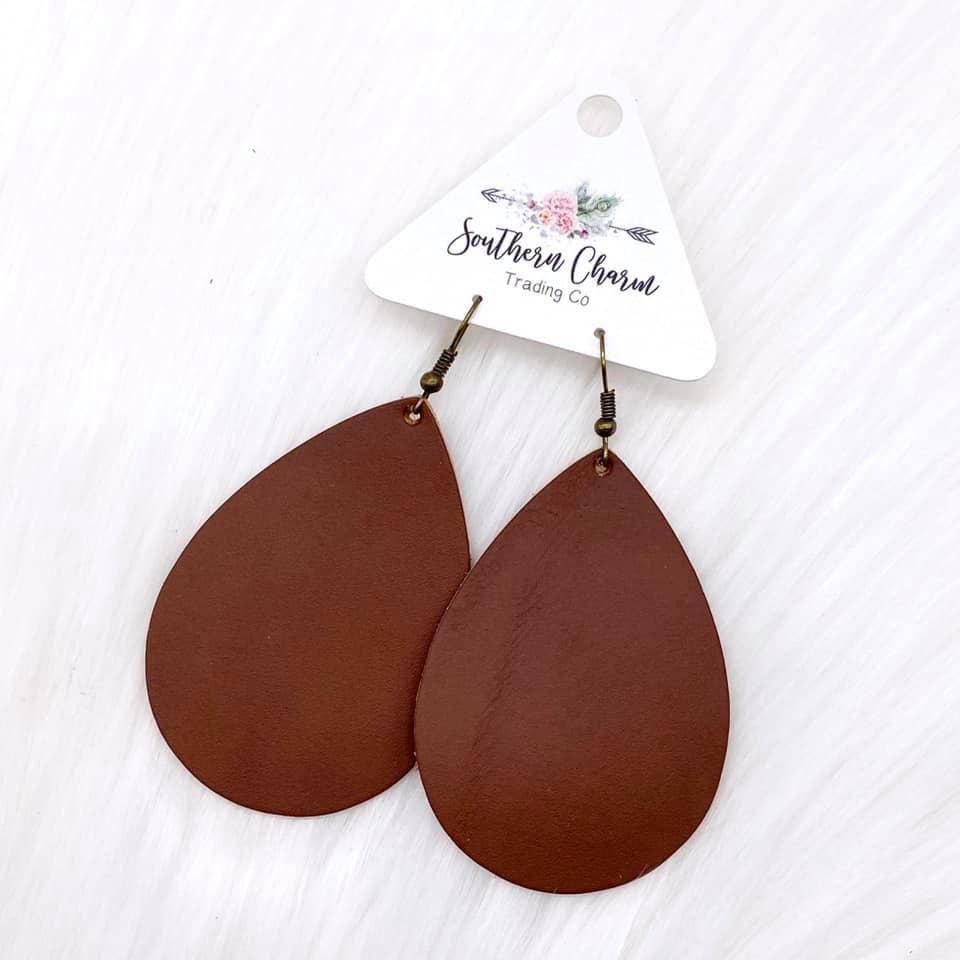 Smooth Tobacco Earrings