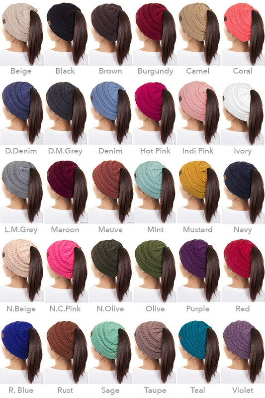 CC Ponytail Beanie