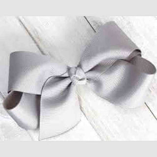 Silver 8" Hair Bow