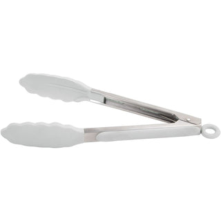 9" White Tongs