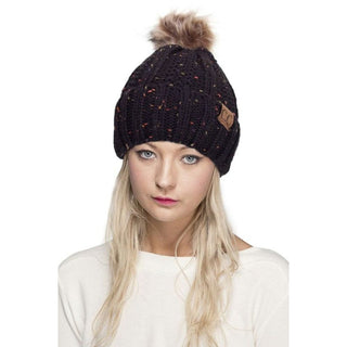 Adult CC Confetti Pom Lined Beanie