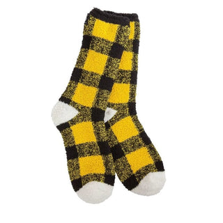 Black and White Checker Socks