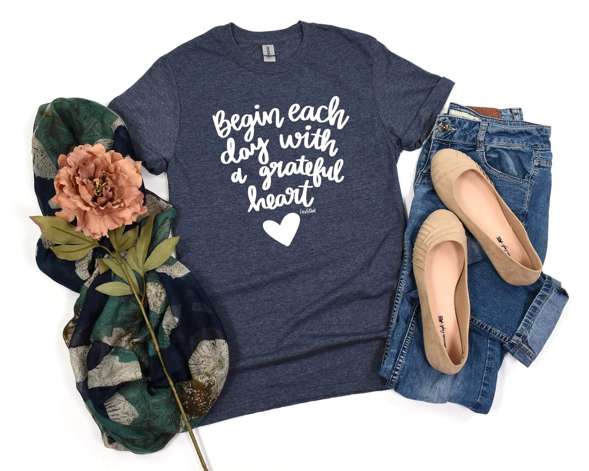 Begin Each Day Tee