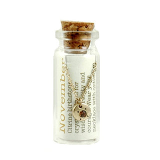 Birthstone Bottle Necklace