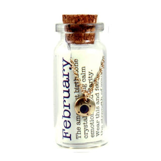 Birthstone Bottle Necklace