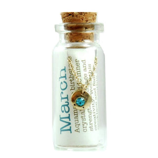 Birthstone Bottle Necklace