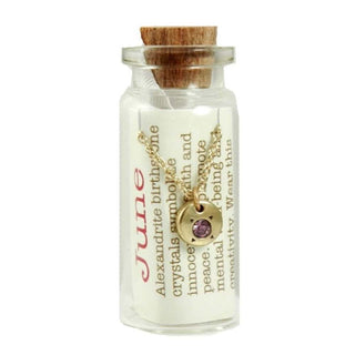 Birthstone Bottle Necklace