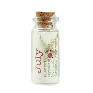 Birthstone Bottle Necklace