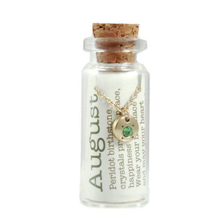 Birthstone Bottle Necklace