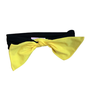 Black And Yellow Headband Bow