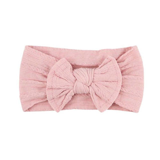 Vintage PInk cable knit head wrap