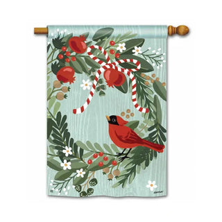Cardinal Wreath Standard Flag