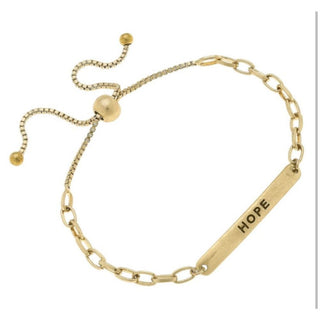 Chain ID Plate Bracelet