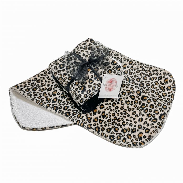 Leopard Burp Cloth Set
