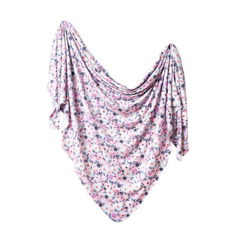 Copper pearl knit swaddle blanket