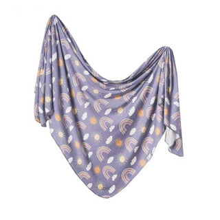 Copper pearl knit swaddle blanket
