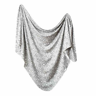 Copper pearl knit swaddle blanket