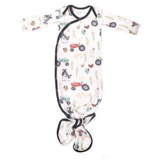 Copper Pearl Newborn Knotted Gown