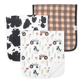 Copper Pearl burp cloth set