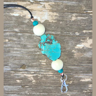 Turquoise Chunk freshie hanger