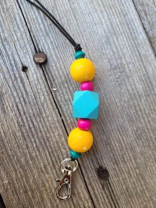 Geometric blue freshie hanger