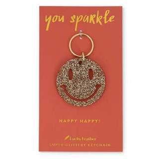 smiley face keychain