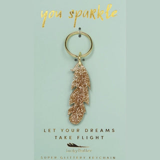 feather keychain