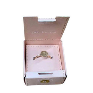 Gold Ring Initials B