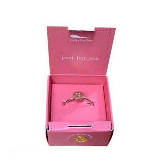 Gold Ring Initials K