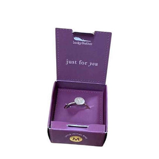 Gold Ring Initials M