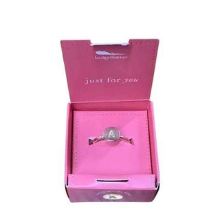 Gold Ring Initials A