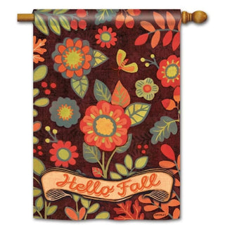 Hello Fall Standard Flag
