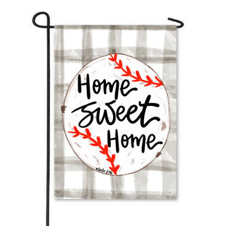 Baxter & Me Garden Home Sweet Home Baseball Garden Flag