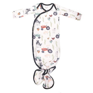 Copper Pearl Newborn Knotted Gown