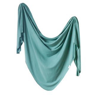 Copper pearl knit swaddle blanket