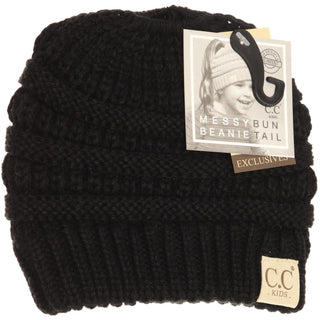 Kids CC Beanie-Messy Bun
