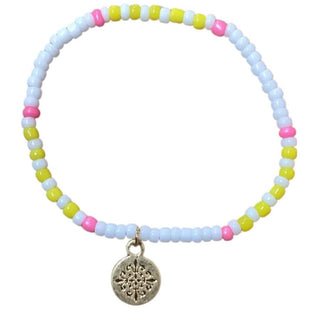 Kid’s Gold Charm Beaded Bracelet