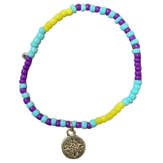 Kid’s Gold Charm Beaded Bracelet