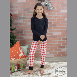 Kid's Holiday Check Pajamas
