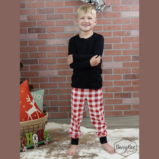 Kid's Holiday Check Pajamas