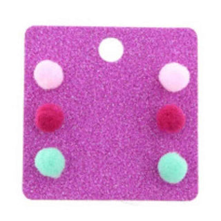 Kid’s Pom Earring Set