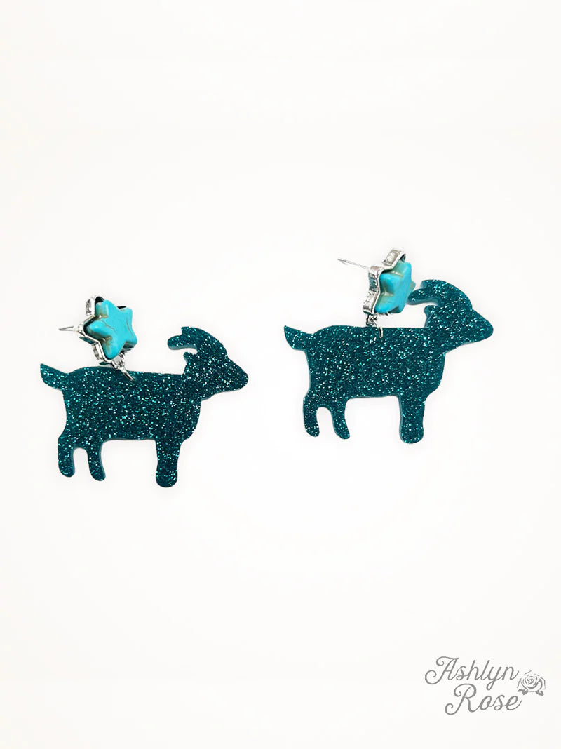 Lamb earrings turquoise
